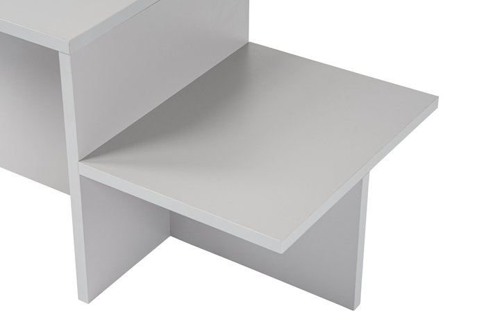 Nordure Harmony Mesa de Café Gris 80x40x40 cm Elegante y Moderna para Sala de Estar